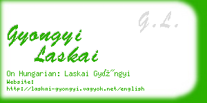 gyongyi laskai business card